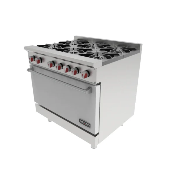 DRAGO CG-61/ Estufa con 6 quemadores y horno
