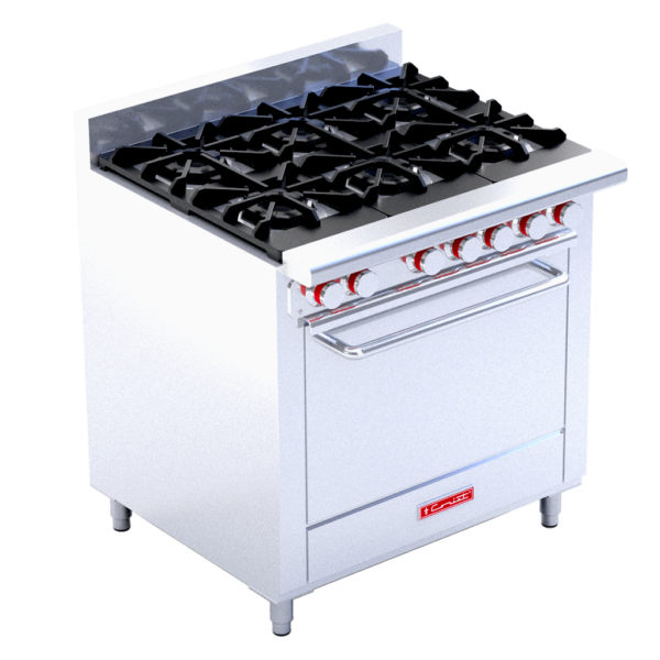 CORIAT EC-6-HG DE PISO MASTER/ Estufa a gas con 6 quemadores y horno
