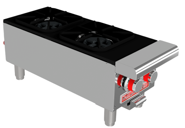CORIAT PCV-2 DE MESA MASTER/ Parrilla a gas de 2 quemadores